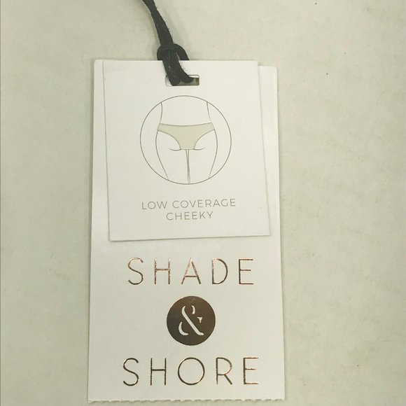 Shade And Shore Women's Medium Strappy Side Low Coverage Bikini Swim Bottom New - Picture 4 of 9